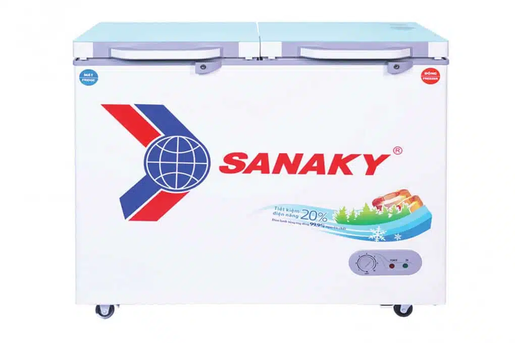 Tủ đông Sanaky VH-2599W2KD 195 lít 2 ngăn đông mát