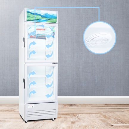 Tủ mát Sanaky 200 lít VH-258WL có hệ thống làm lạnh trực tiếp