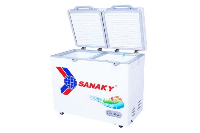 Tủ đông Sanaky VH-2899A2KD có thiết kế 1 ngăn đông 2 cửa dỡ tiện lợi