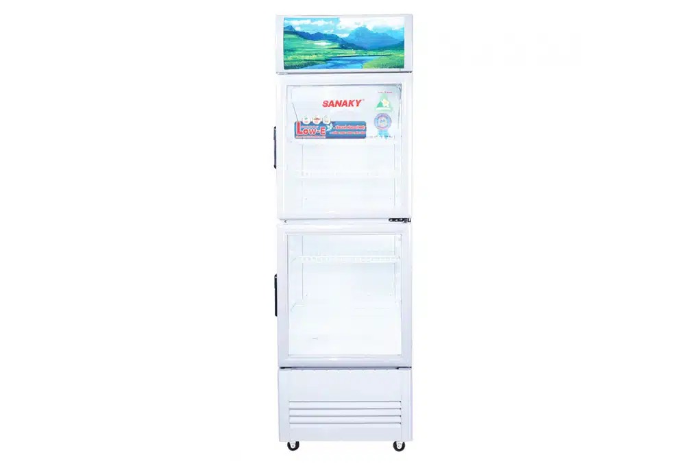 Tủ mát Sanaky VH-408WL dung tích 340 lít, 2 cánh cửa mở trên dưới