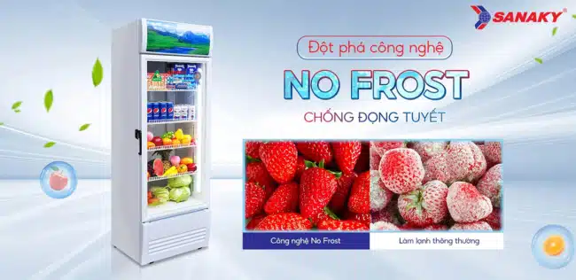 Tủ mát Sanaky inverter 240 lít VH-3099K3 công nghệ No Frost chống đọng tuyết