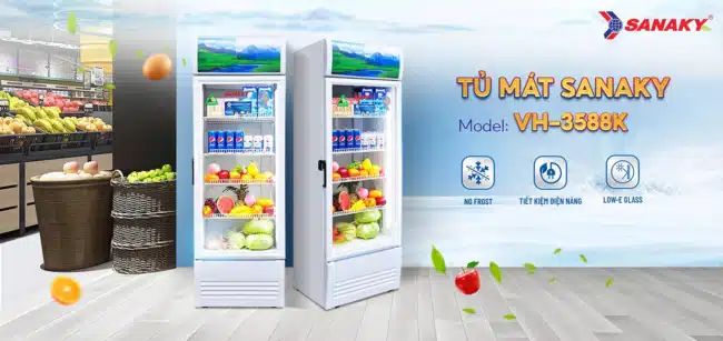 Tủ mát Sanaky VH-3588K 300 lít thế hệ mới