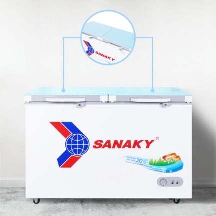 Tủ đông Sanaky VH-3699A2KD nắp phủ kính cường lực sang trọng đẳng cấp