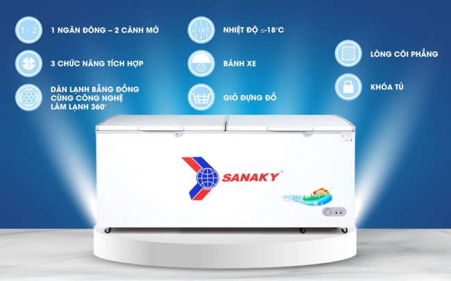 Một số tính năng nổi bật của tủ đông Sanaky VH-8699HY dung tích 761 lít