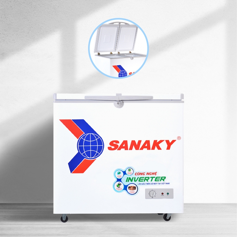 Tủ đông Sanaky VH-2599A3 cánh mở vali tiện lợi
