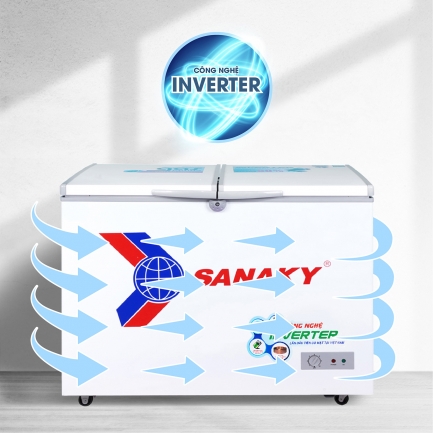 Tủ đông Sanaky VH-2899A3 có công nghệ inverter tiết kiệm điện năng