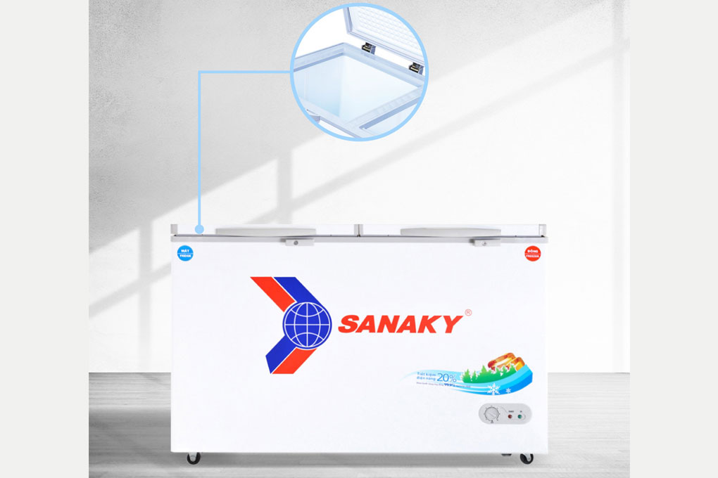 tủ sanaky 5699w1 có lòng côi phẳng