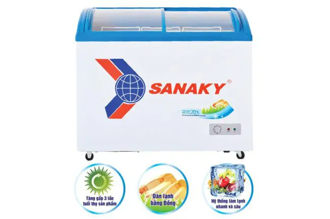 Tủ đông Sanaky VH-3899K 260 lít 1 ngăn dàn lạnh ống đồng