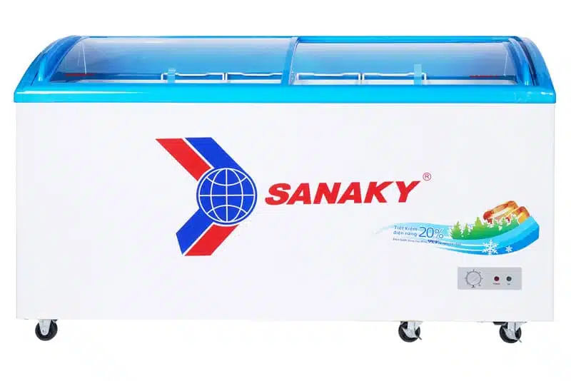 Tủ đông Sanaky VH-6899K 437 lít nắp kính lùa cong chính hãng