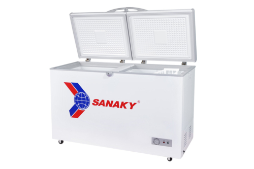 Tủ đông Sanaky VH-405A2 với thiết kế 1 ngăn đông 2 cánh mở