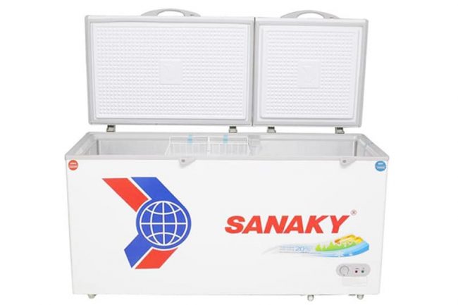 Tủ đông Sanaky VH-6699W1 với thiết kế 2 ngăn đông mát