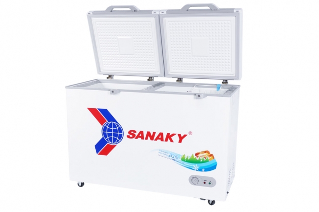 Tủ đông Sanaky VH-3699A2KD với thiết kế 1 ngăn đông 2 cánh mở tiện lợi