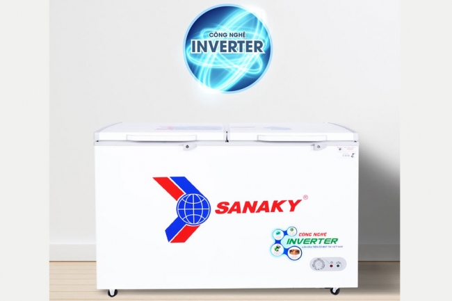 Tủ đông Sanaky 410 lít VH-5699HY3 có công nghệ inverter tiết kiệm điện