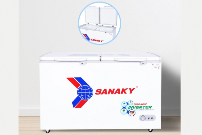 Tủ đông Sanaky VH-5699HY3 410 lít inverter 1 ngăn 2 cánh mở
