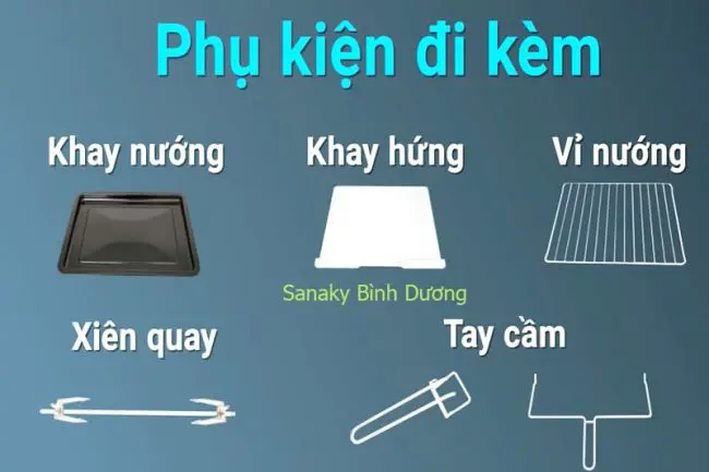 Phụ kiện đi kèm lò nướng 