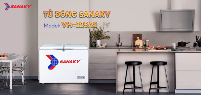 Tủ đông Sanaky VH-225A2 với thiết kế mới công nghệ mới