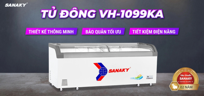 Tủ đông Sanaky VH-1099KA có nhiều tính năng nổi bật mới