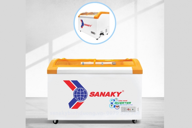 Tủ đông Sanaky VH-3899K3B inverter 2 cánh kính lùa