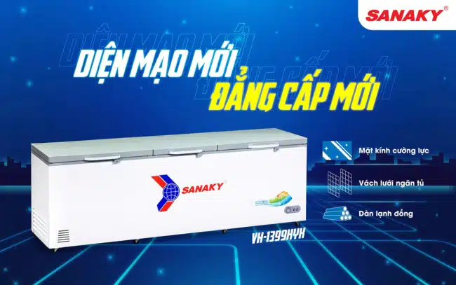 Diện mạo mới đẳng cấp mới của tủ đông Sanaky VH-1399HYK