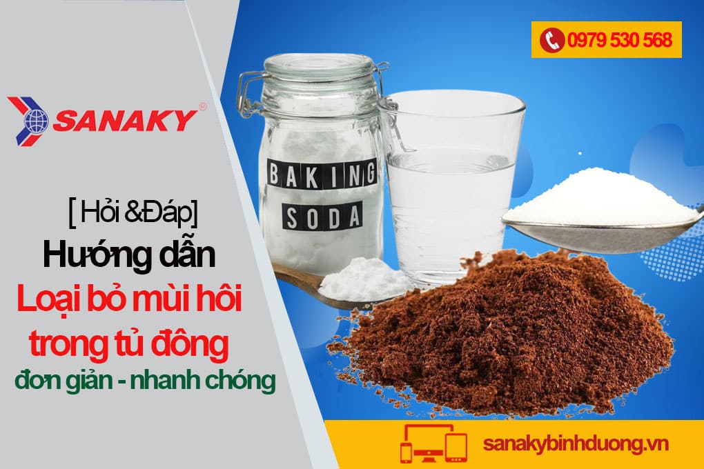 Hướng dẫn cách khử mùi hôi tủ đông Sanaky đơn giản và dễ làm nhất